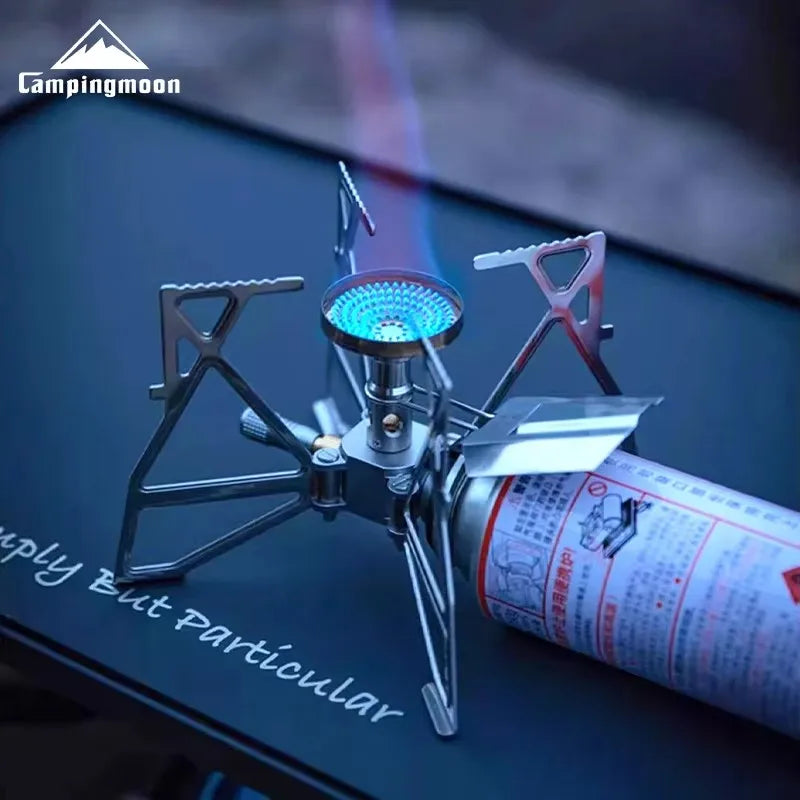 CAMPINGMOON XD-3-NE  Outdoor Camping Stove Hiking Portable Folding Stove Windproof Gas Stove camping accessories outdoor